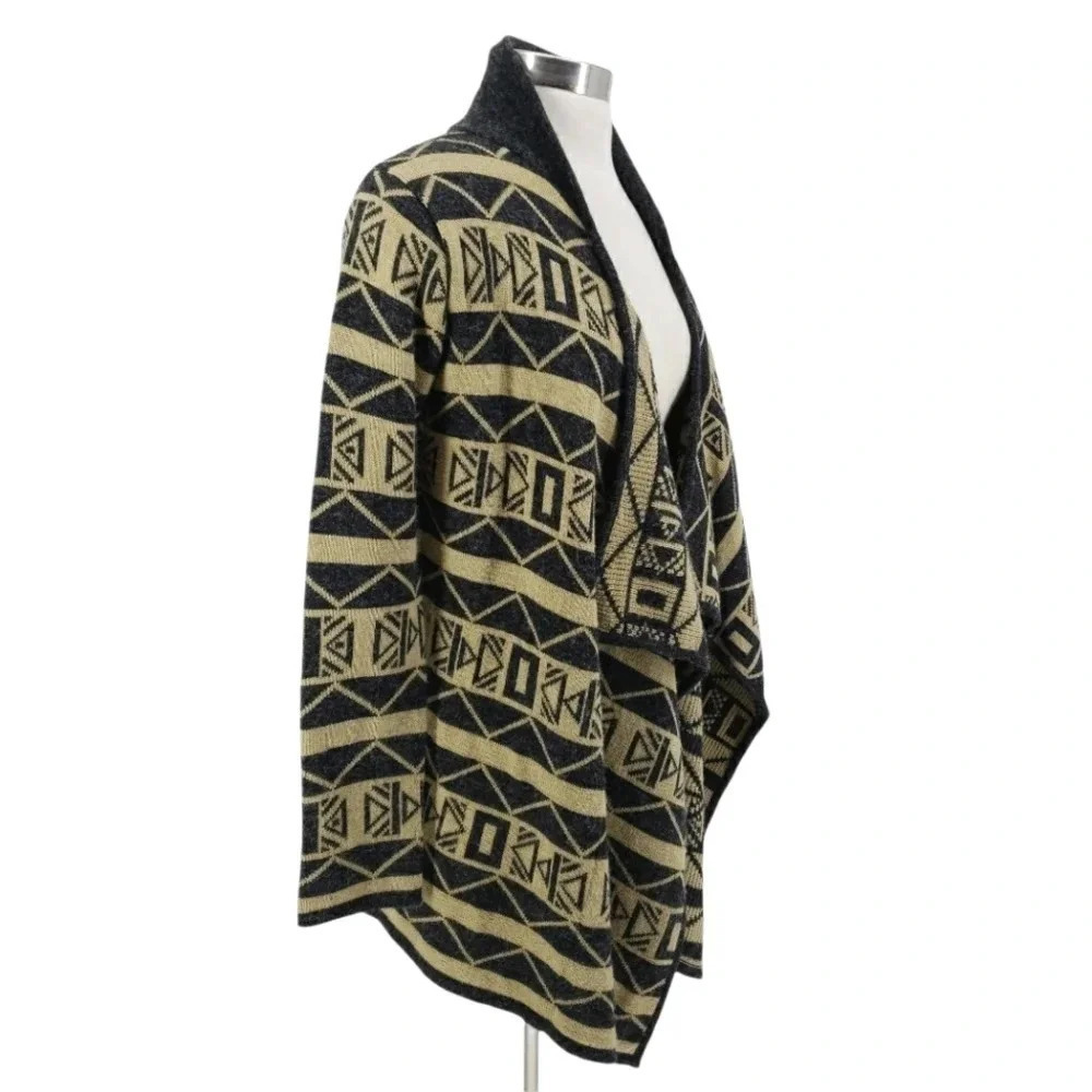 TULLE Wrap Cardigan Sweater Tribal Western Long Sleeve Open Front Anthropologie - Picture 2 of 5